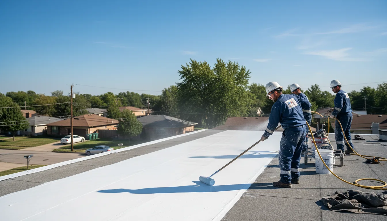 Commercial roof coating in Vilas, CO near me